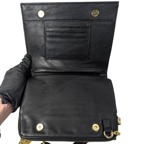 Steve Madden Pink & Black Color Block PVC Chain Strap Going Out Purse Crossbody - Picture 8 of 11